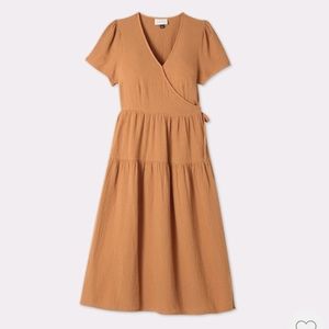 XL/XXL linen wrap dress.